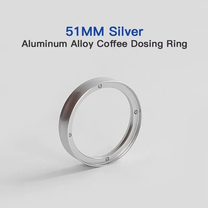 Coffee Dosing Funnel – Aluminum Magnetic Ring for Portafilter (51mm/53mm/58mm)