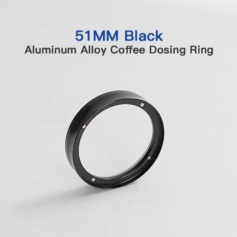 Coffee Dosing Funnel – Aluminum Magnetic Ring for Portafilter (51mm/53mm/58mm)