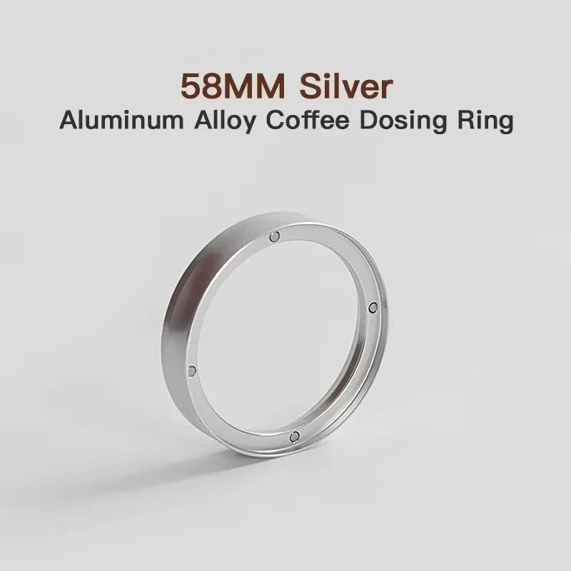 Coffee Dosing Funnel – Aluminum Magnetic Ring for Portafilter (51mm/53mm/58mm)