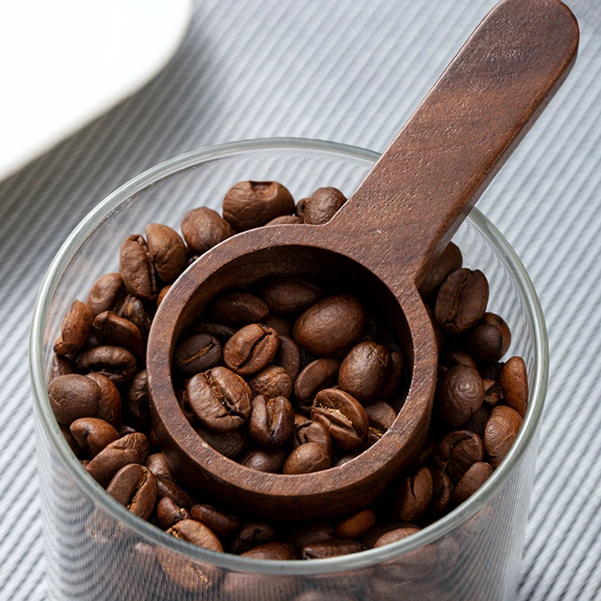 Coffee Scoop – Walnut & Beech Wooden Measuring Spoon