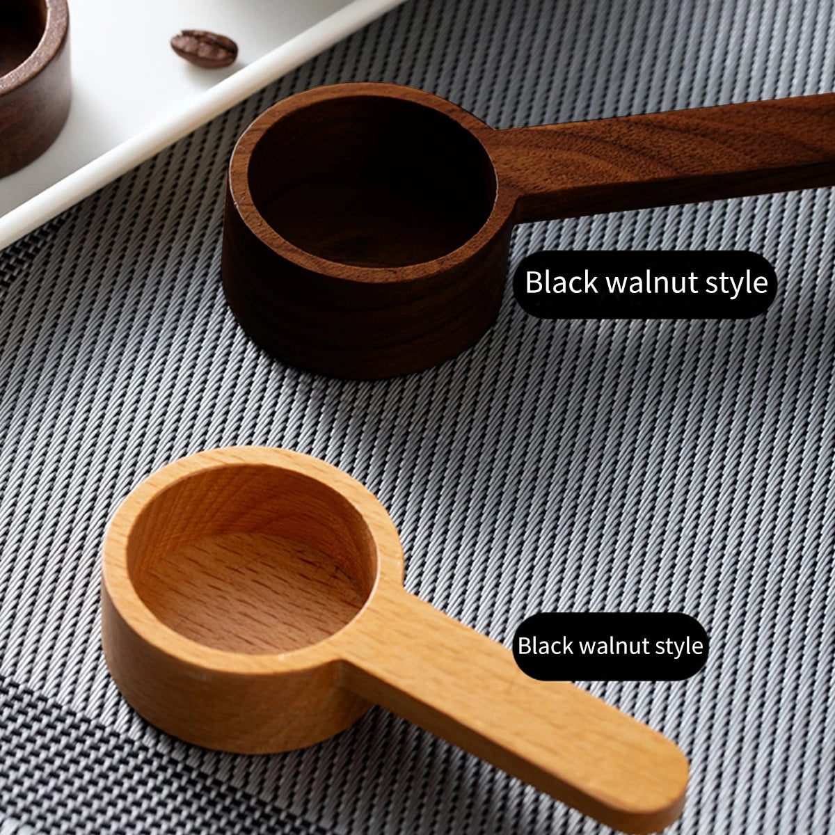 Coffee Scoop – Walnut & Beech Wooden Measuring Spoon