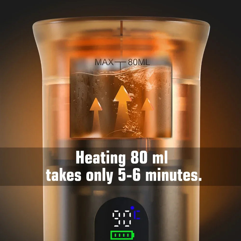 Portable Espresso Coffee Maker with Digital Display