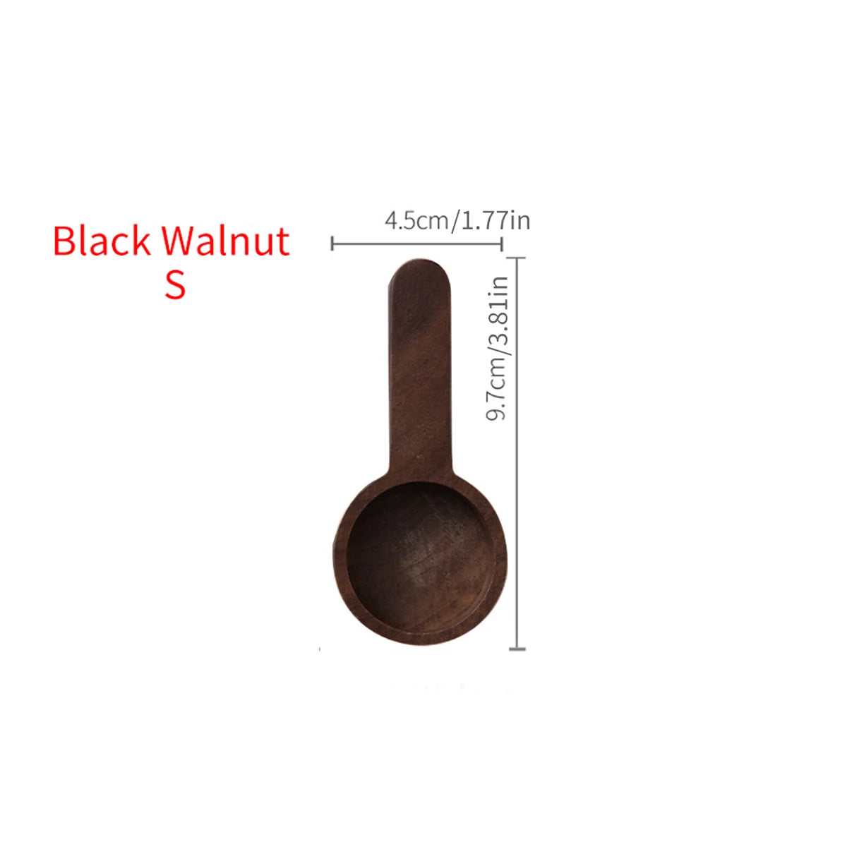 Coffee Scoop – Walnut & Beech Wooden Measuring Spoon