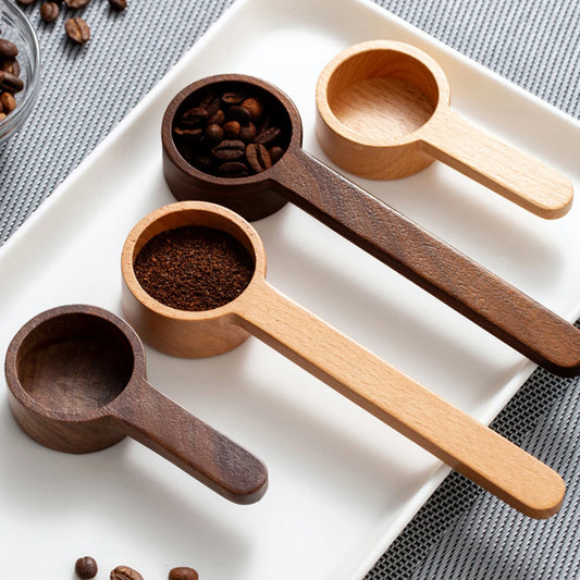 Coffee Scoop – Walnut & Beech Wooden Measuring Spoon