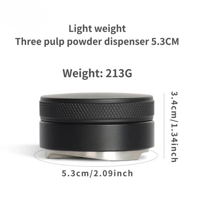 Coffee Distributor & Tamper – Adjustable Stainless Steel Espresso Leveler (51mm/53mm/58mm)
